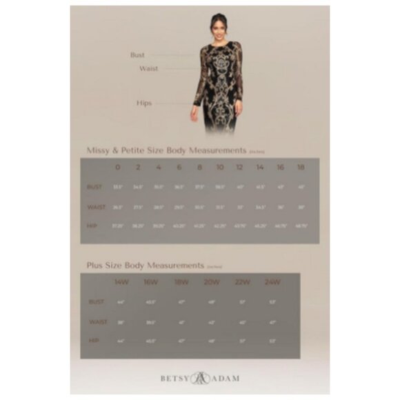 **Betsy & Adam** Women's Short Scuba Crepe Dress with Beaded Sleeve 10 - Picture 7 of 8